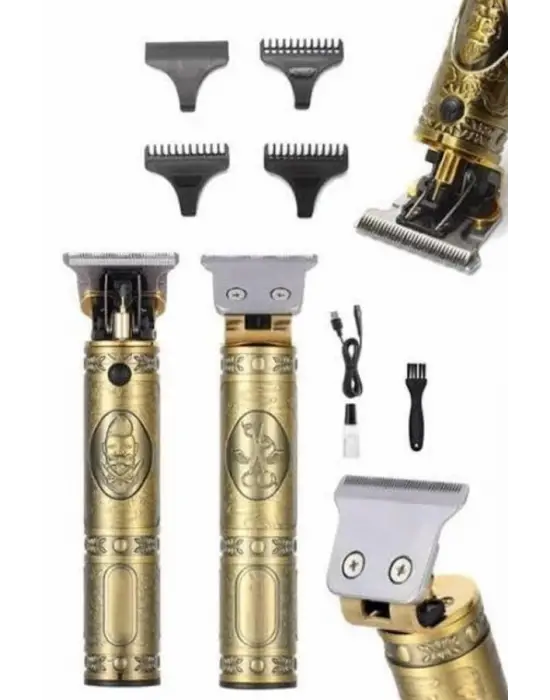 Tıraş Makinesi Şarjlı Çizik Tıraş Paslanmaz Çelik Bıçaklı 4 Taraklı