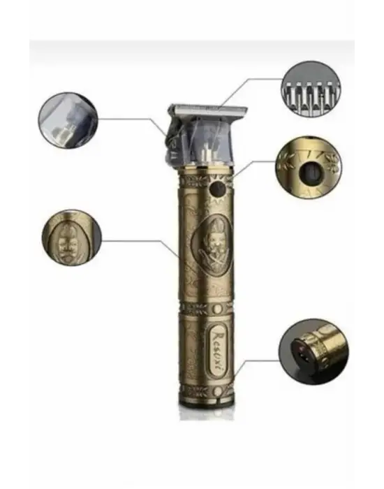 Tıraş Makinesi Şarjlı Çizik Tıraş Paslanmaz Çelik Bıçaklı 4 Taraklı