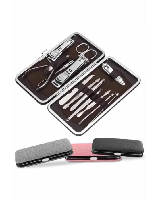 Tırnak Bakımı Tırnak Makası Profesyonel 12 Parça El Ayak Manikür Pedikür Seti
