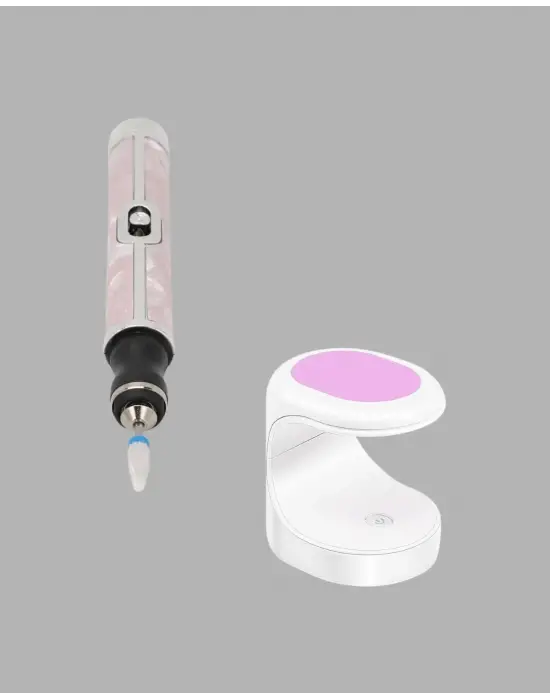 Tırnak Matkabı Ve Led Oje Kurutucu 2’li Profesyonel Bakım Seti