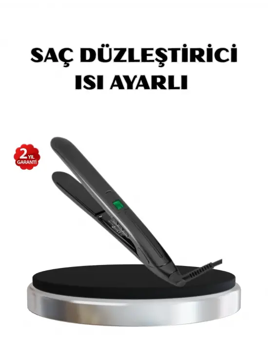 Titanyum Kaplamalı Saç Düzleştirici – Nem Koruma Sensörü