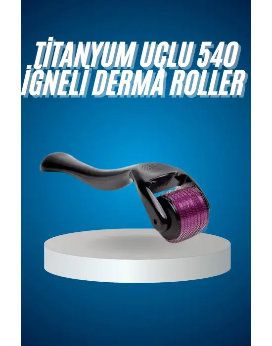 Titanyum Uçlu Derma Roller 540 İğneli 1 Mm Gözenek Azaltıcı Akne İzlerine Uygun
