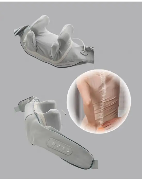 Titreşimli Boyun Masaj Cihazı Isı Terapili Şarjlı Vnb-01 Ergonomik U Tasarım