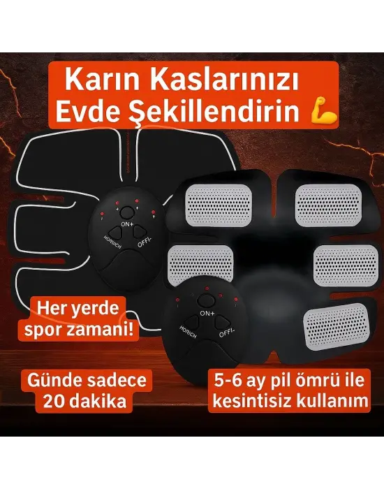 Titreşimli Ems Spor Ve Fitness Cihazı Karın Kası Kol Bacak 2025 Model