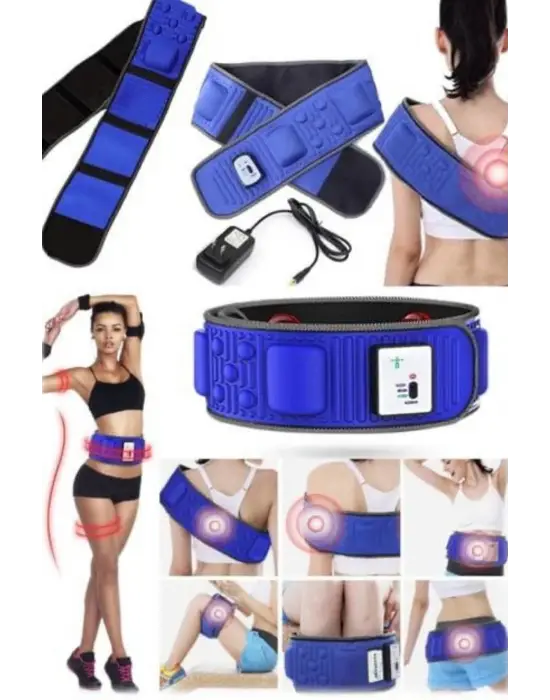 Titreşimli Kas Gevşetici Masaj Kemeri Zayıflama Aleti Bel Bölge Sırt Masaj Aleti