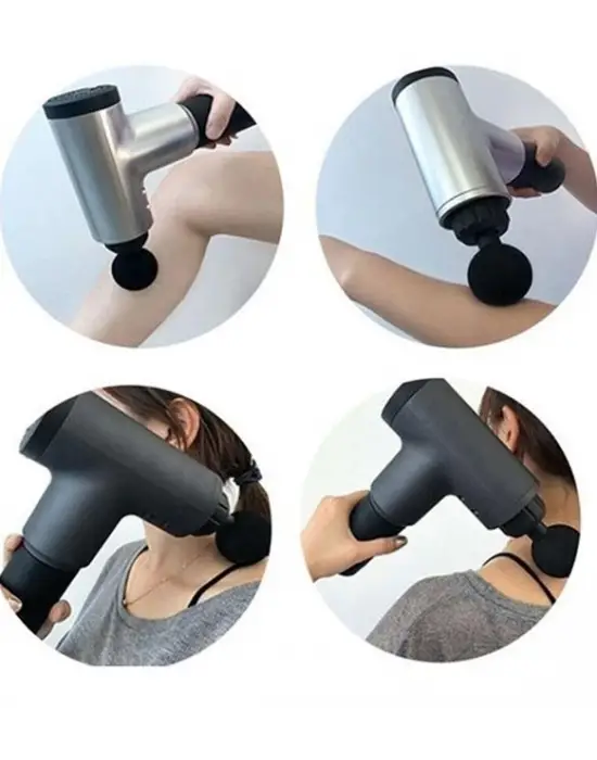 Omarı Titreşimli Masaj Aleti 4 Başlıklı Şarjlı Göbek Eritme Cihazı