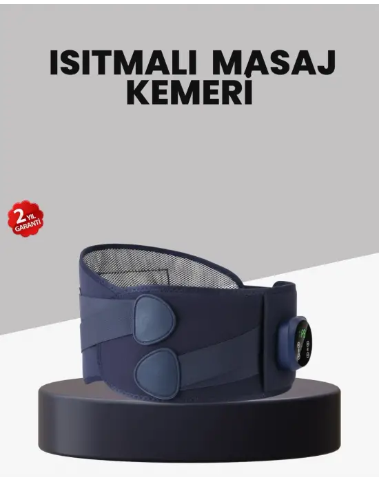 Titreşimli Masajlı Bel Kemeri Isıtmalı Destekli