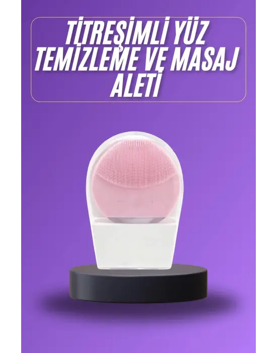 Titreşimli Yüz Masaj Aleti Titreşimli Makyaj Temizleme Cihazı