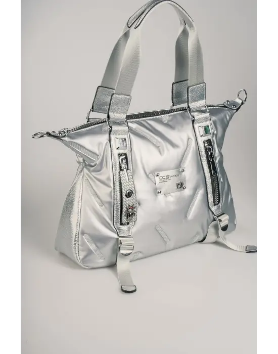 Gri Cilt Omuz Ve Kol Çantası Kadın Aksesuar