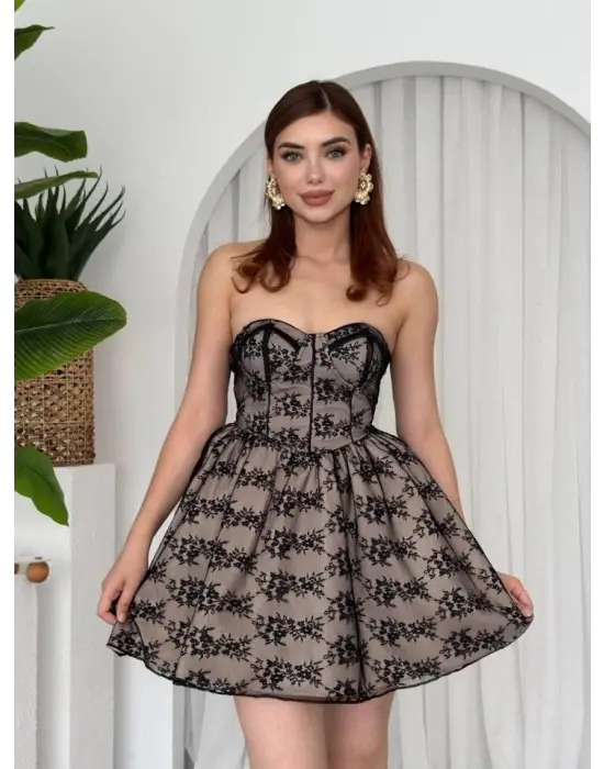 Toba İp Askılı Elbise