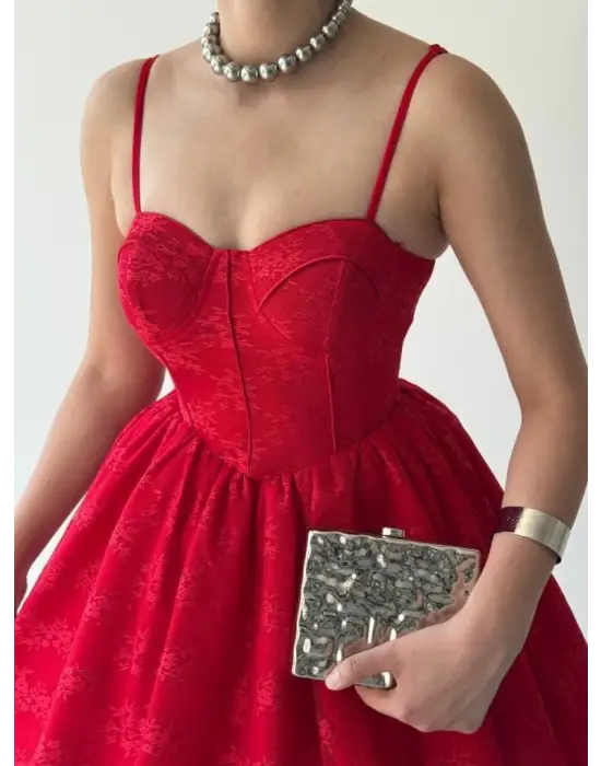 Toba İp Askılı Elbise