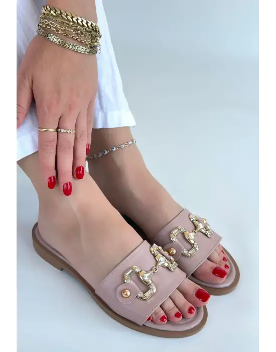 Toha Pudra Cilt Tokalı Terlik