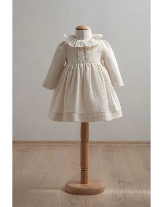 Tongs Baby Bebek Elbise 3899 Ekru