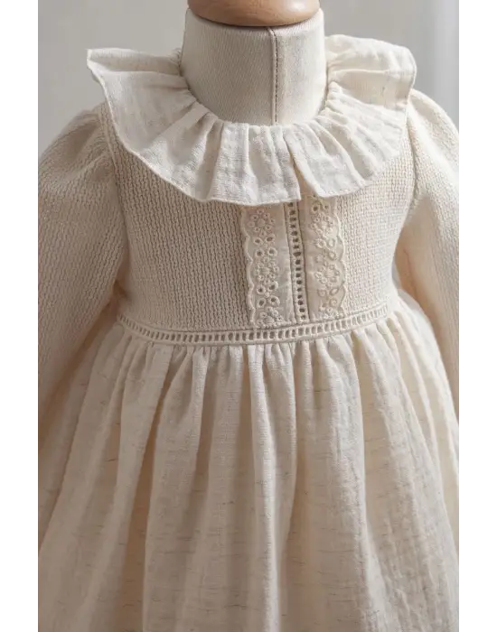 Tongs Baby Bebek Elbise 3899 Ekru