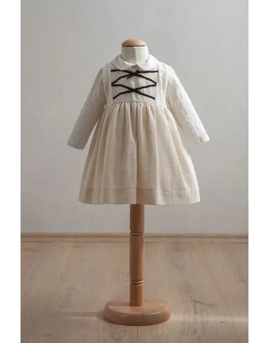 Tongs Baby Bebek Elbise 3903 Ekru
