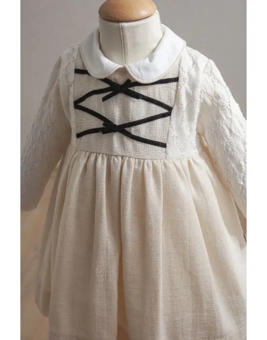 Tongs Baby Bebek Elbise 3903 Ekru