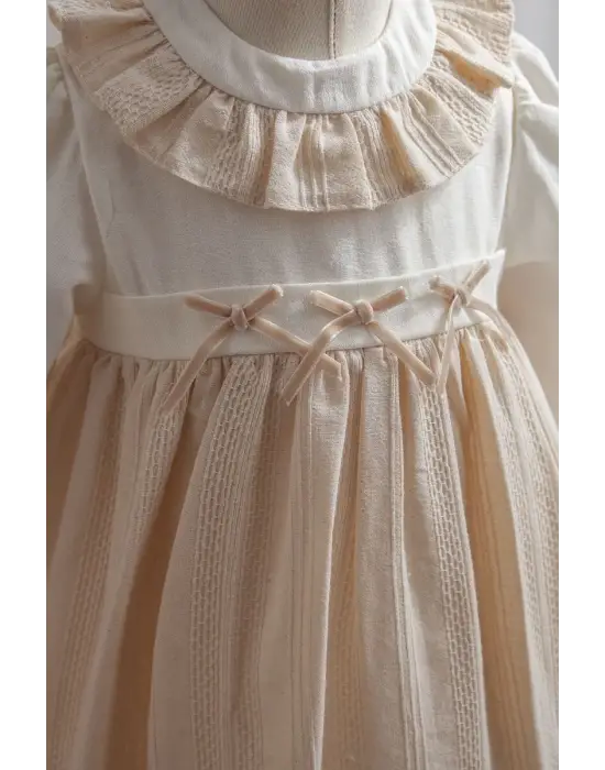 Tongs Baby Bebek Elbise 3914 Açık Sarı