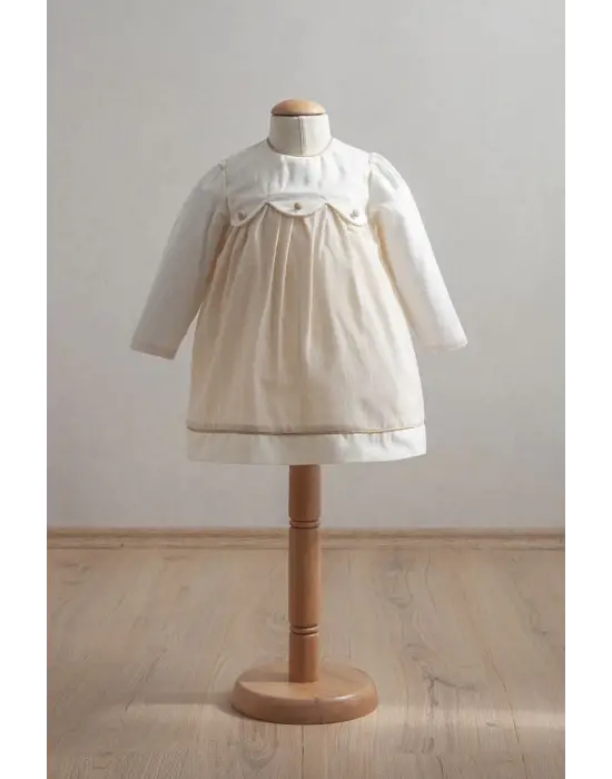 Tongs Baby Bebek Elbise 3916 Açık Sarı