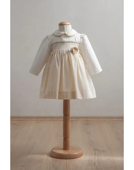 Tongs Baby Bebek Elbise 3917 Açık Sarı