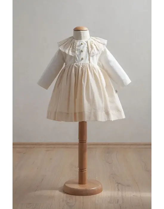 Tongs Baby Bebek Elbise 3918 Açık Sarı