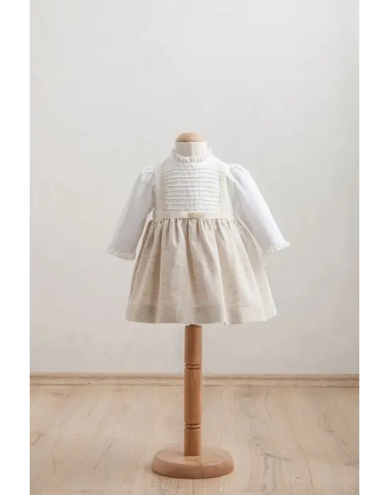 Tongs Baby Bebek Elbise 3921 Bej