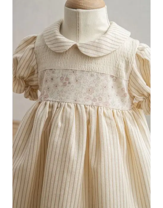 Tongs Baby Bebek Elbise 3943 Bej