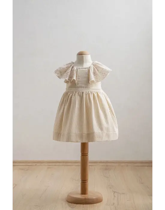 Tongs Baby Bebek Elbise 3944 Bej