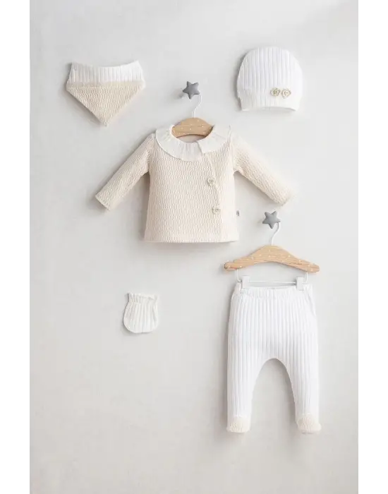 Tongs Baby Daisy Dream 5Li Zıbın Set 5464 Ekru