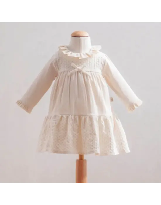 Tongs Baby Elbise 3885 Ekru