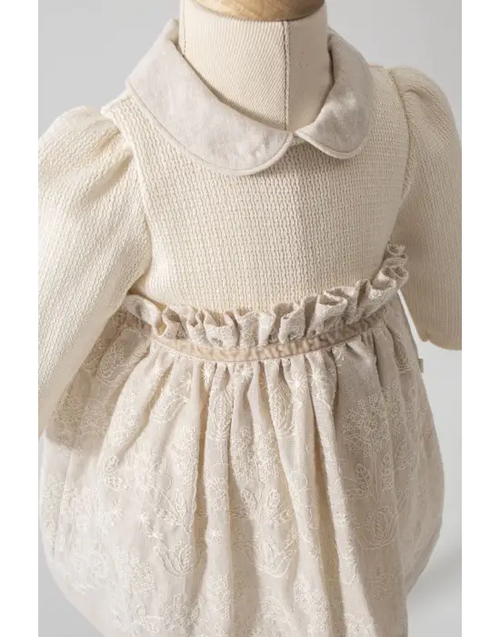 Tongs Baby Elbise 8050 Ekru