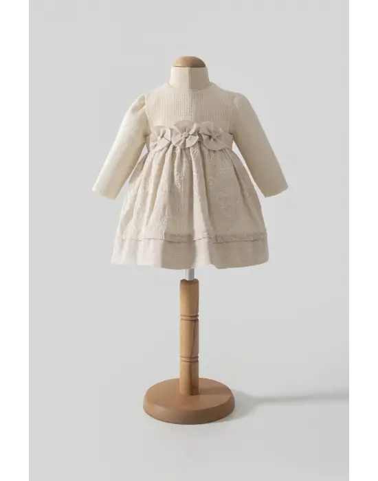 Tongs Baby Elbise 8051 Ekru