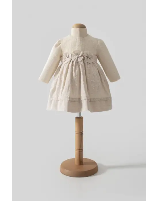 Tongs Baby Elbise 8051 Ekru