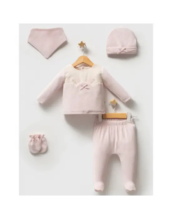 Tongs Baby Etamine 5li Hastane Çıkışı 5684 Pembe