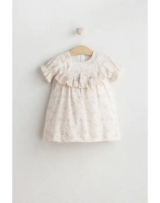 Tongs Baby Flowery Elbise 5502 Bej