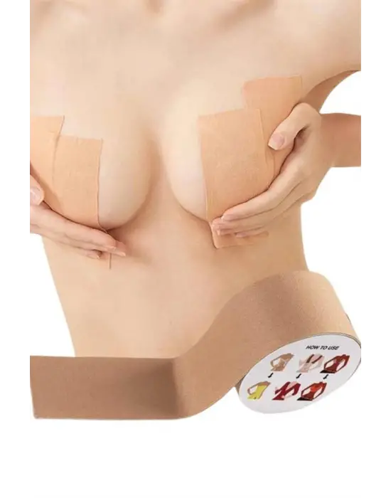 Toparlayıcı Göğüs Bandı Şekillendirici Ten Rengine Uygun Esnek Hassas Ciltlere Uygun