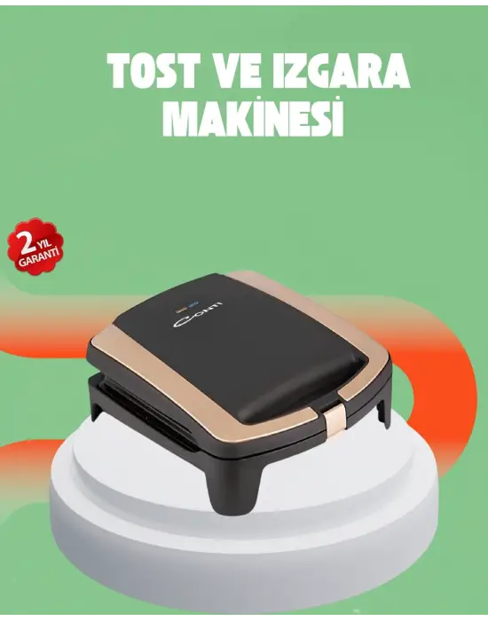 Tost Makinesi 4 Dilim Kapasite 1500 Watt Hızlı Isıtma