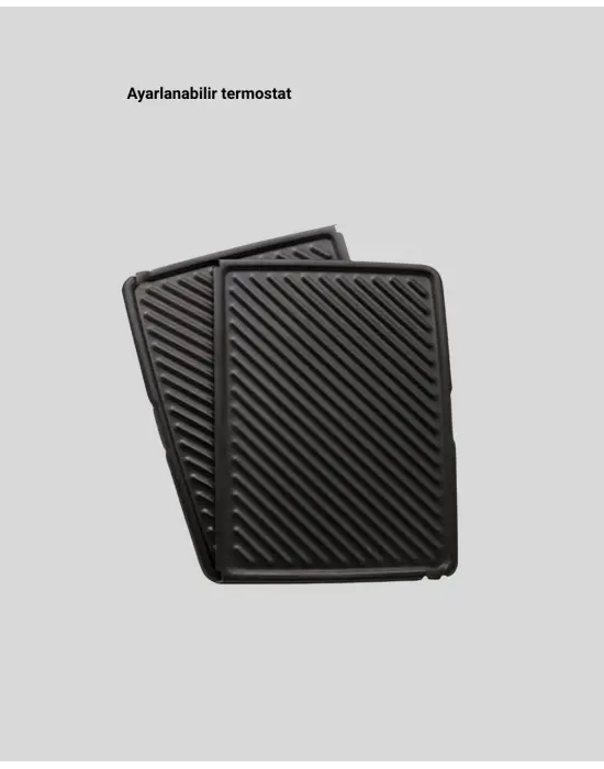 Tost Makinesi Kırmızı Döküm Plaka 6+ Dilim Çok Kapasiteli Izgara