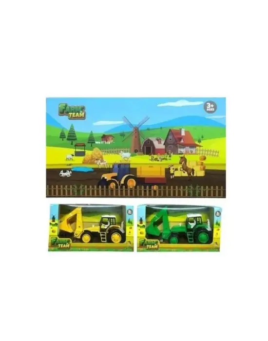 Omarı Sürtmeli Traktör Oyuncak - Eğlenceli Çocuk Oyuncağı