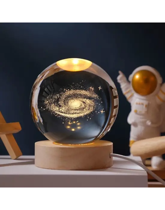 Toz Bulutu Tasarımlı Dekoratif Usb&039li Gece Lambası