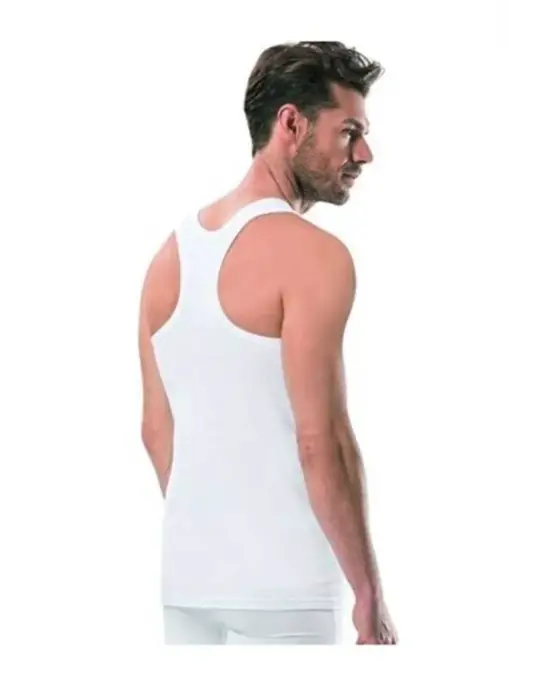 Trend Spor Erkek Beyaz Atlet