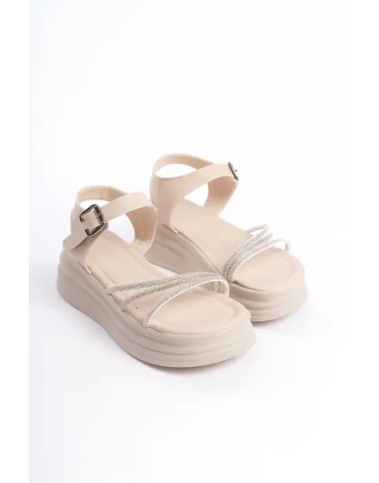 Trendy Bayan Sandalet CKısa Topuk