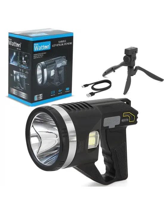 Tripod Şarjlı Güvenlik Feneri  Wt-416