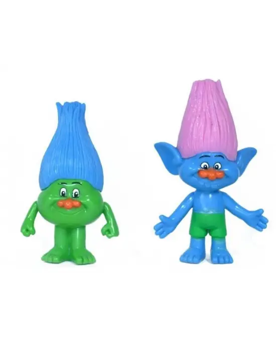Omarı Yağmur Ormanı Trolls Şans Bebekleri Figür Seti - Renkli ve Sevimli