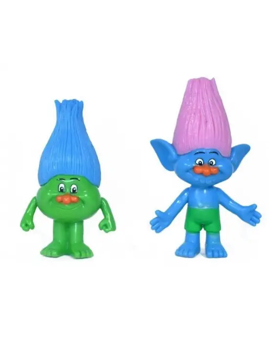 Omarı Yağmur Ormanı Trolls Şans Bebekleri Figür Seti - Renkli ve Sevimli