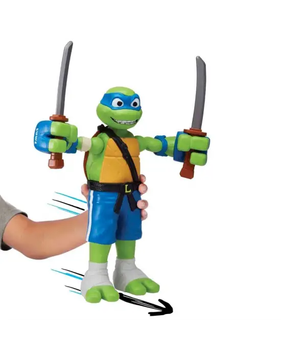 TU843000 TMNT  Roll N Punch Leonardo 30 cm Figür - 83418