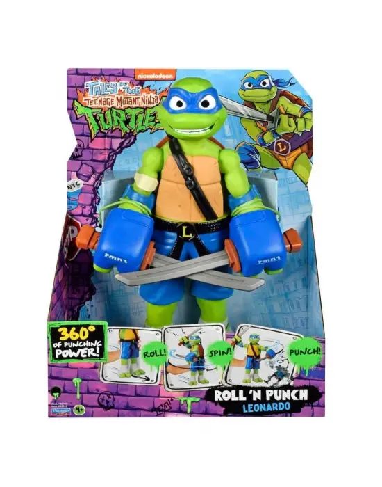 TU843000 TMNT  Roll N Punch Leonardo 30 cm Figür - 83418