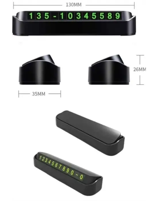 Tüm Araçlara Uyumlu Araç Içi Park Numaratör Oto Araç Numaratör