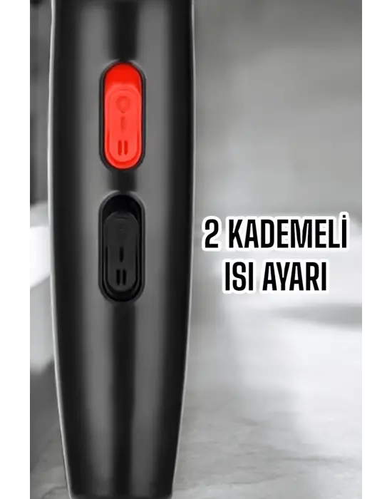 Tüm Saç Tiplerine Uygun, İki Kademeli Hız Ayarlı Fön Makinesi