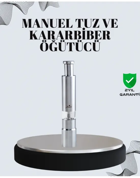 Tuz Ve Kararbiber Öğütücü - Şeffaf Akrilik Hazne