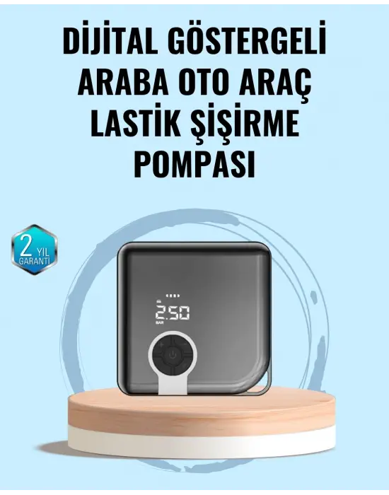 Type-c Şarj Girişli Taşınabilir Elektrikli Hava Pompası